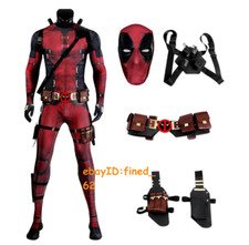 Deadpool 3 Jumpsuit Cosplay Outfits Wade Wilson Costume Accessories Halloween