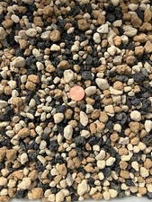 Pre Mixed Large Black Lava, Japanese Akadama, Hyuga for Cactus, Bonsai Tree Soil