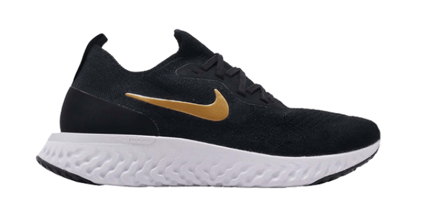 nike epic react womens black gold