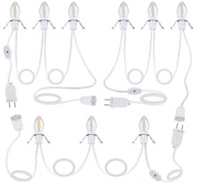 Accessory Cord with 3 LED Light Bulbs, 8.2 Ft Indoor Blow Mold Light Cord