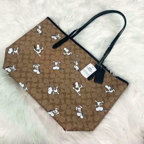 Coach x Peanuts City Collaboration Snoopy Tote Bag Limited Edition