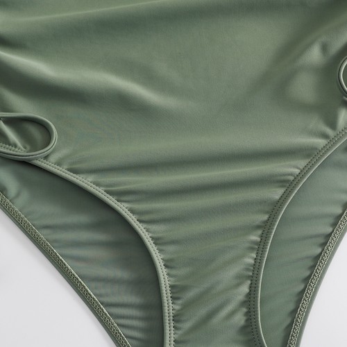 Damen Einteiler gepolsterter Badeanzug V-Ausschnitt Bademode Bauchkontrolle Sommer Beachwear - Bild 19 von 24