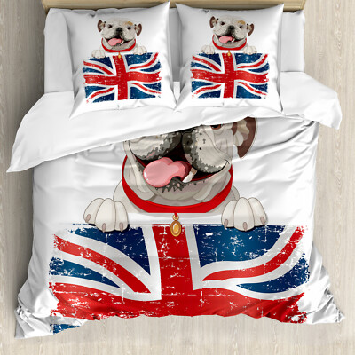 Bulldog Duvet Set English Bulldog Duvet Cover British Dog UK