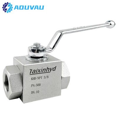 High Pressure Hydraulic Ball Valve 2 Way KHB 3/8''NPT 7250 PSI Shut-Off