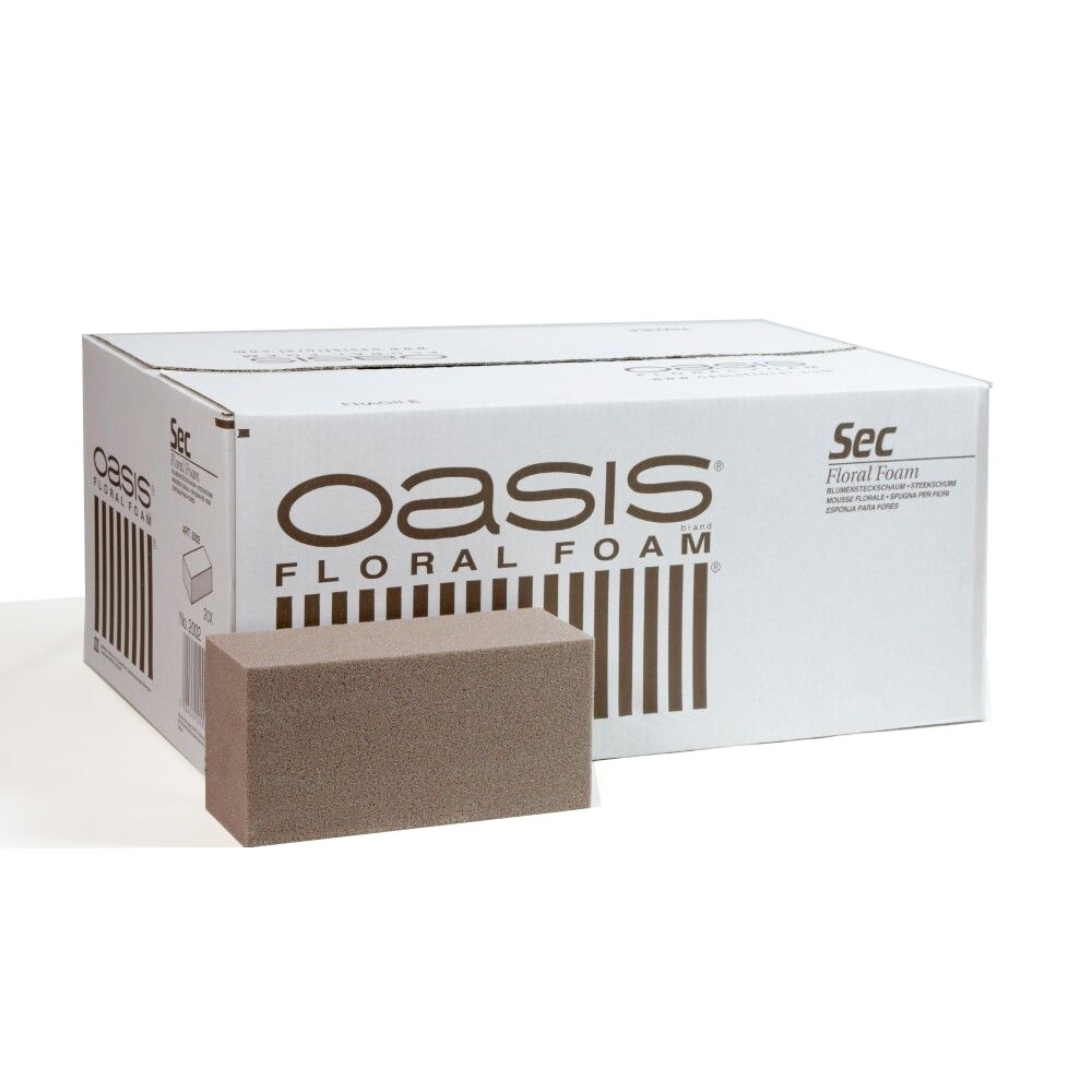 Oasis® Dry SEC Floral Foam Brick Carton of 20 Bricks
