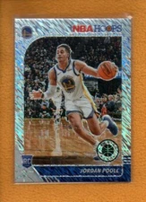 Jordan Poole 2019-20 Hoops Premium BK Stock Asia Rookie Shimmer Prizm RC #223