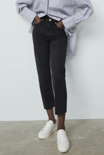 ZARA WOMAN NWT STRAIGHT LEG JEANS HI 