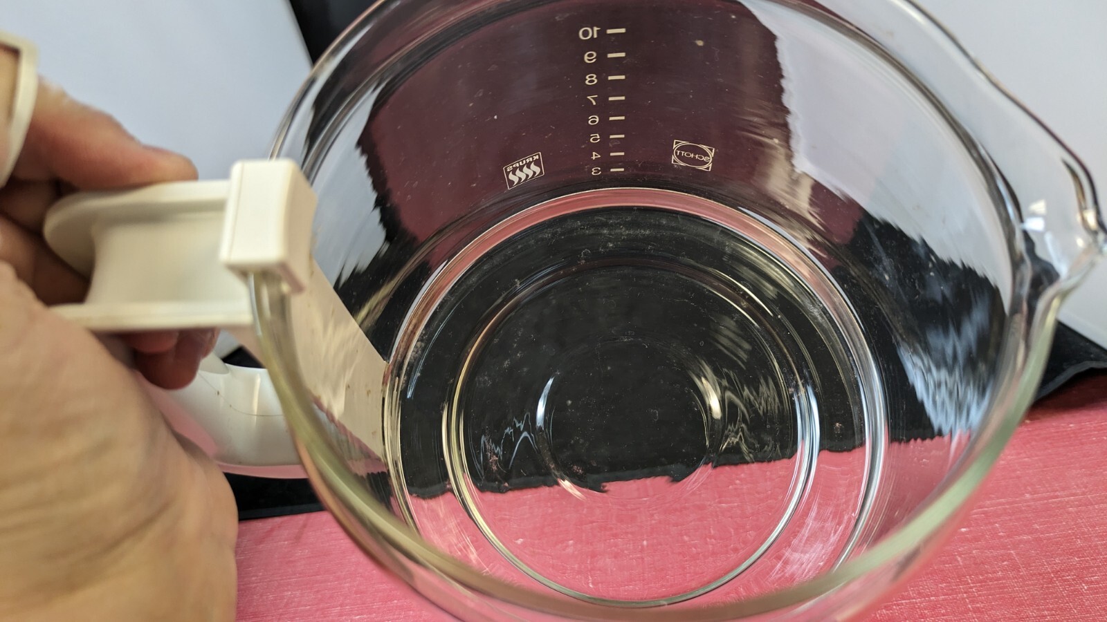 Krups Gevalia 10 Cup Coffee Maker 396 Replacement Part Glass Carafe & Lid White eBay