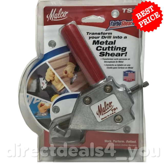 Malco Ts1 Turbo Shear Sheet Metal Cutting Attachment for sale online eBay