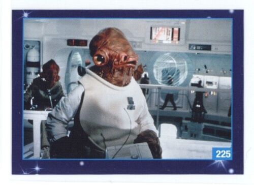 Admiral Ackbar Star Wars Argentina 2.5"x1.75" Reprint Album Card #225 - Afbeelding 1 van 1