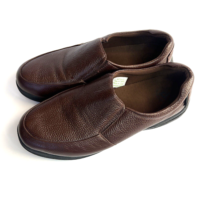 Propet Brown Leather Loafers Slip On Shoes Men Size 11 3 E  display picture 1