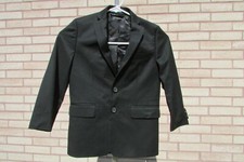 Lauren Ralph Lauren Black Polyester Rayon Two Button Blazer Suit Boys Size 7