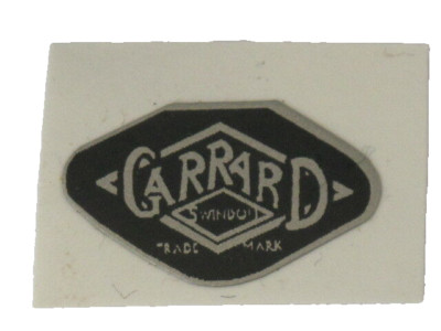 Garrard Plattenspieler Logos x 2 4HF, etc Stick on, 70er Jahre, schwarz, Teile