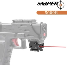 Mini Red Dot Sight Laser w/ Rail Mount f/ Pistol Handgun Low Profile Rifle US