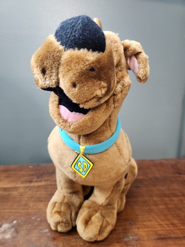 Vintage Scooby Doo Plüsch sitzend, spricht, wenn man sein Ohr drückt, 14 Zoll Stofftier. - Bild 2 von 6
