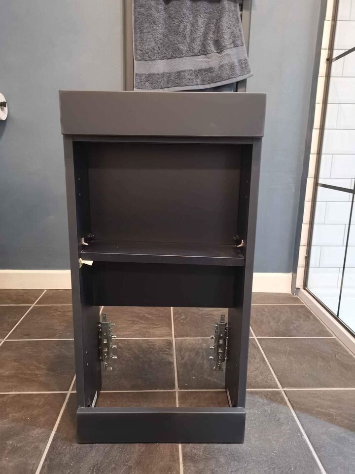 Wickes Malmo Indigo Blue Cloakroom Freestanding J Pull Vanity Unit