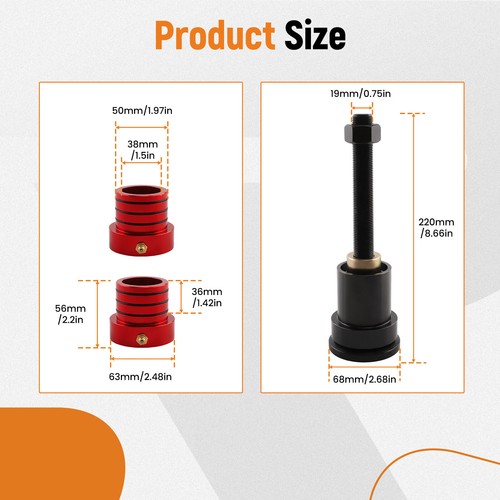 Inner Axle Side Seal Installation Tools Front Axle Tube Seal For Jeep Wrangler - Bild 7 von 12