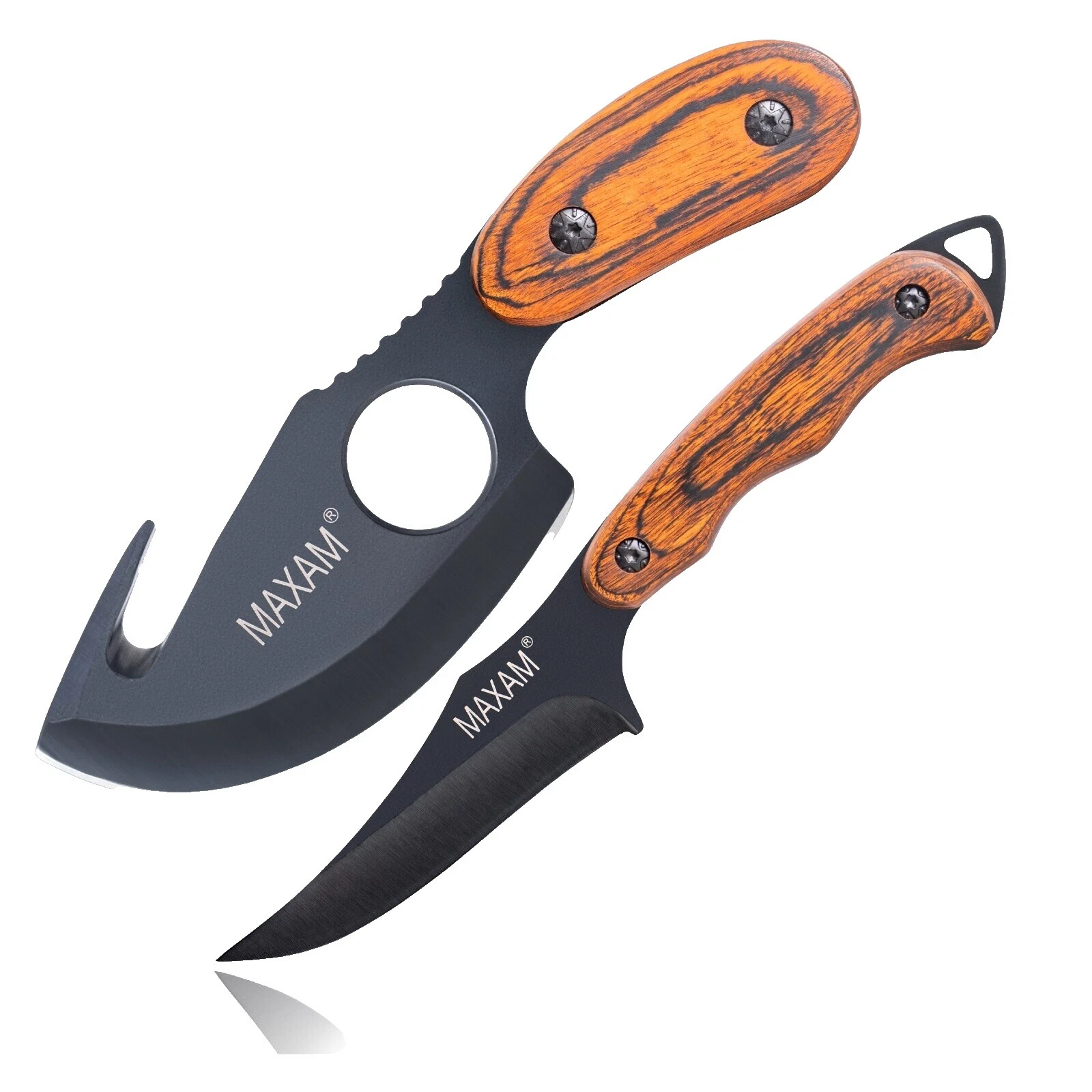 Mango de Madera Maxam modernos De Colección Caza Cuchillos de Hoja Fija producidos en fábricas