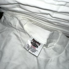 VTG Oneita XL Blank White T Shirt 90s Basic Rap Single Stitch ONE TEE LOT AVAIL