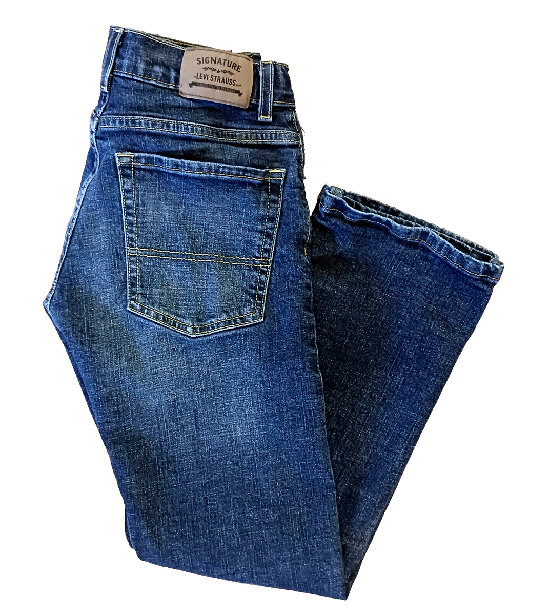 Levi's JEANS FOR WOMEN サイン Levis Womens Signature S67 Athletic Stretch Straight Jeans Sz 14