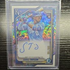 2024 Bowman Chrome Samad Taylor Mini Diamond Refractor Auto 99/100 RC Royals