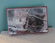 F. X. SCHMID WOLVES EYES IN THE MIST JIGSAW PUZZLE 1000 PCS NEW & SEALED