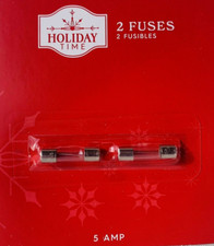 5 Amp Fuses for Christmas Light Strings 1 pack of 2 Replacement 11/16" 125 v