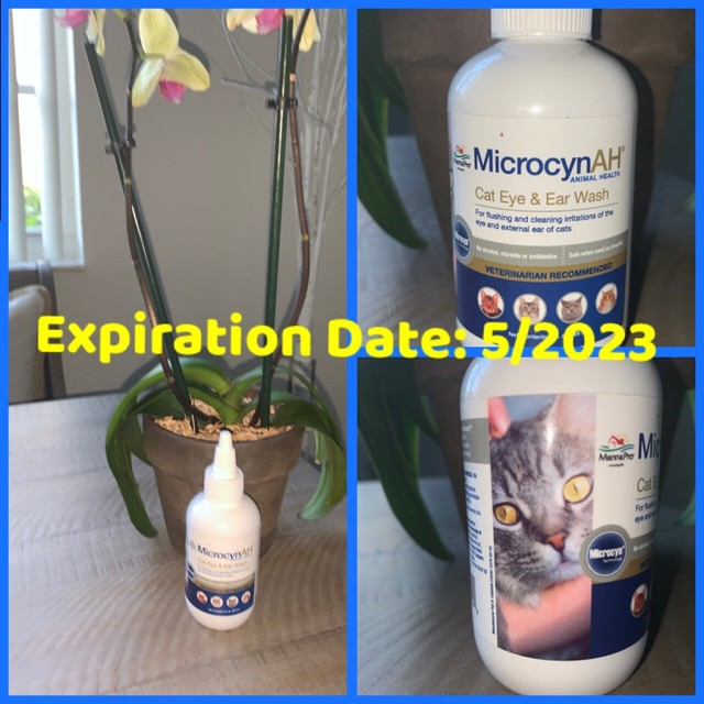 🐈MicrocynAH Cat Eye & Ear Wash 3 fl. Oz Exp. 5/2023 {Brand New}🐈 eBay