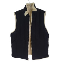 J Crew Womens Beige Black Full Zip Reversible...