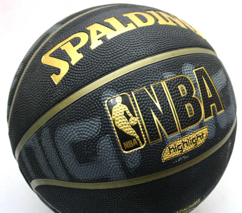 RARE SPALDING GOLD NBA OUTDOOR BASKETBALL BALL SIZE 7 NEW NOS !