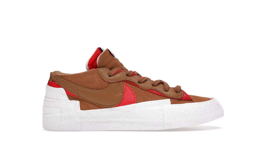 SACAI X NIKE Taglia 15 Nike Blazer Low x Sacai marrone chiaro britannico 2021