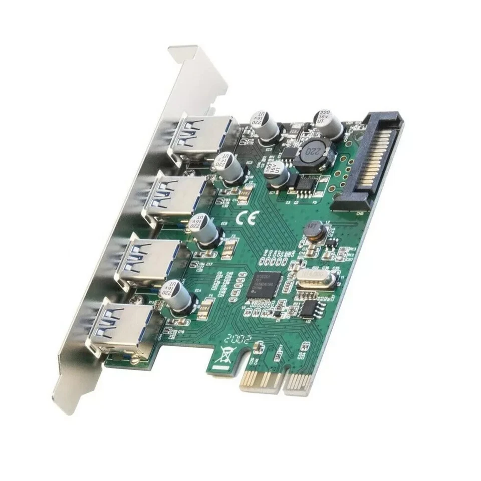 4 порта USB 3.0 PCI-e 2.0 x 1 карта SATA питания Renesas D720201 чипсет - Изображение 3 из 3