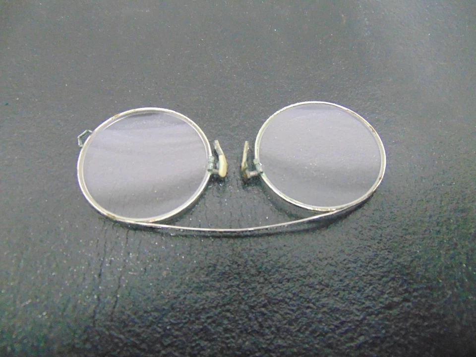 Gafas redondas T&P vintage para hombre oro 10K primavera con estuche de cuero Foto 3 de 4