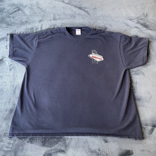 Garth Brooks kurzärmliges blaues Herren-T-Shirt 2016 Las Vegas Konzert Tour 2XL