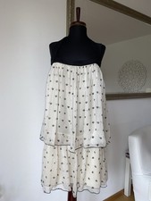 Floor Italy Tunika Minikleid Polka Dots Lagenlook Neckholder Boho Gr M 38 Neu
