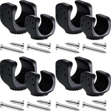 Jetec 8 Pieces Flashlight Mounting Brackets with Screws Versatile Clip Mount, Un