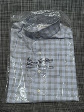 Camisa de De Colección Deportista a Medida para Mujer Sheffield Check Show NUEVA CON ETIQUETAS 4/32 Manga Larga