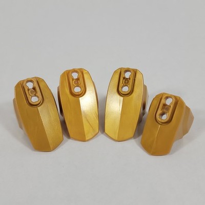 4X LEGO Hero Factory PEARL GOLD Armor with Ball Joint Socket Size 4 5 Part 90639