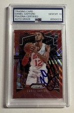 Daniel Gafford Signed Panini Prizm Red Wave Rookie Card RC PSA/DNA Auto 10