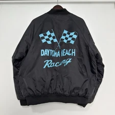 Vintage Daytona Beach Racing Hartwell Jacket Bomber  Windbreaker Quilt Liner XL