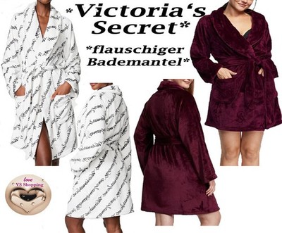 Victoria's Secret * Bademantel * flauschig * kurz * Cozy *  Gr. M/L, XL/XXL