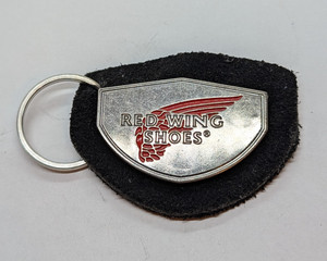 Redwing Shoes Advertising Keychain - Metal and Leather