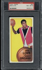 1970-71 Topps #84 Bob Love Chicago Bulls PSA 8 NM-MINT Tall Boy
