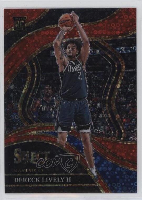 2023-24 Panini Select Courtside Red Disco Prizm 37/49 Dereck Lively II #285 hs9