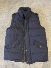 Joules Mens Gilet Medium Blue Navy Bodywarmer Jacket Quilted Padded