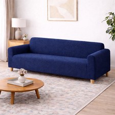 WELCHOME - COPRIDIVANO UNIVERSALE COTONE ELASTICIZZATO - BLU - MADE IN ITALY