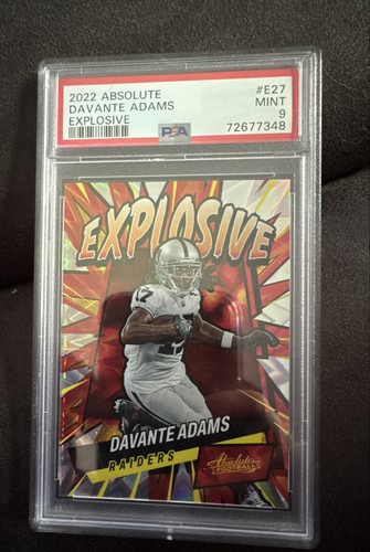 Davante Adams #E27 2022 Panini Absolute Explosive card