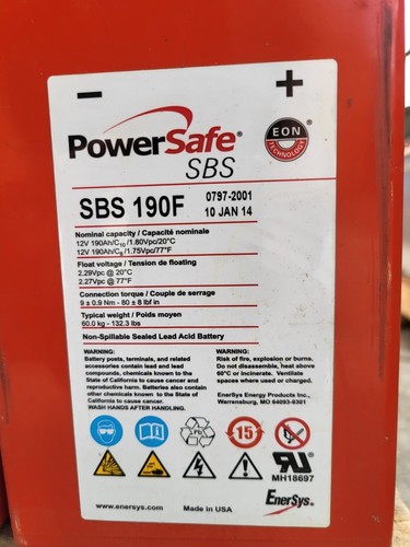 NEW PowerSafe SBS 190F Batteries 12V 190 Ah Front Terminal Battery | eBay