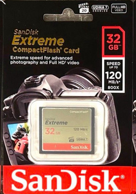 32GB San Disk Extreme CF Speicher Karte 32 GB 120MB/s Speicherkarte NEU / OVP