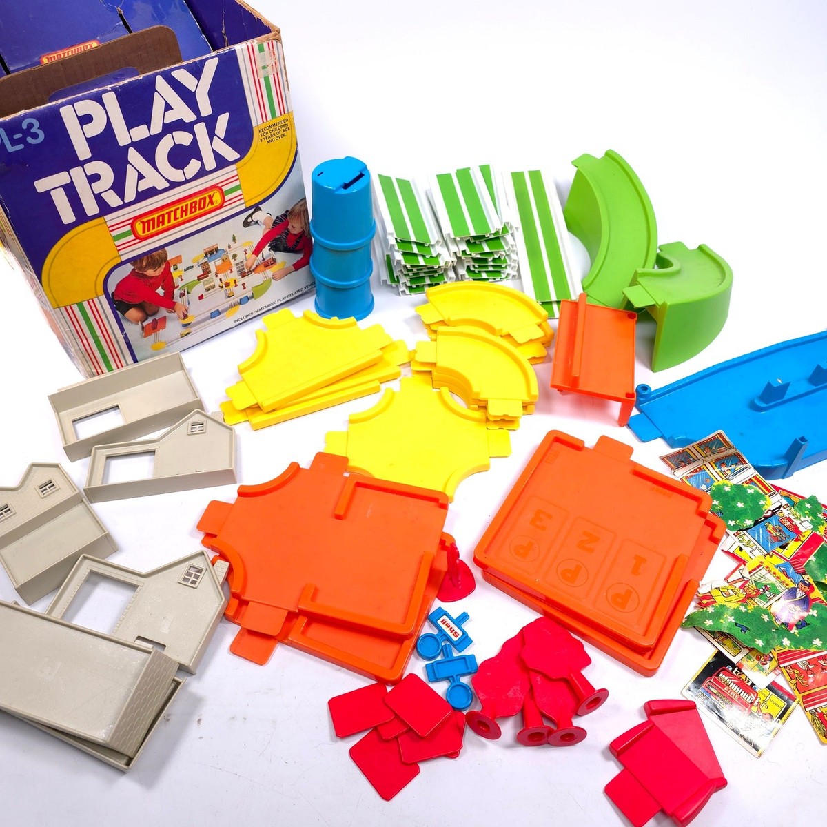 Vintage 1978 Matchbox Lesney PL-3 Play Track Set Of 63 Pieces | eBay